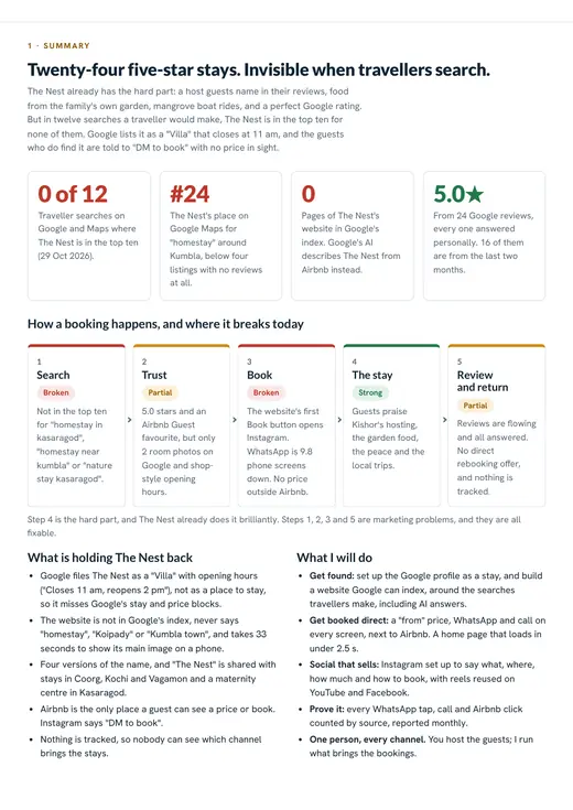 The Nest report, summary