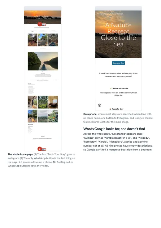 The Nest report, website review
