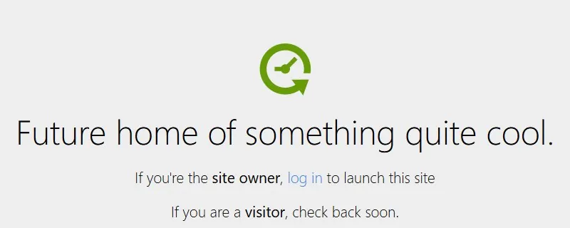 Placeholder page: Future home of something quite cool